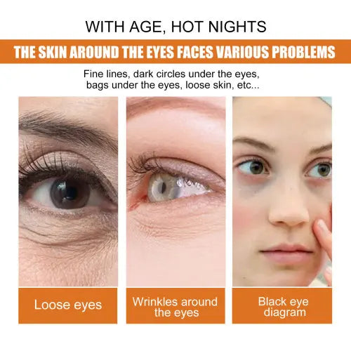 EELHOE Curcuma Crème pour les yeux Curcuma Vitamine C Crème hydratante pour les yeux pour réduire les lignes des yeux et soin de la peau.