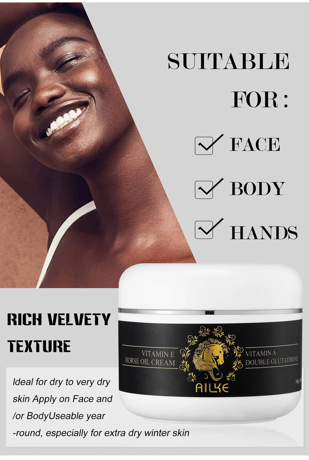 Kit de soins de la peau AILKE Collagen 5 en 1, restaurer l’élasticité de la peau, lisser la peau, éclaircir, unifier le teint de la peau, pour l’utilisation du visage et le corps