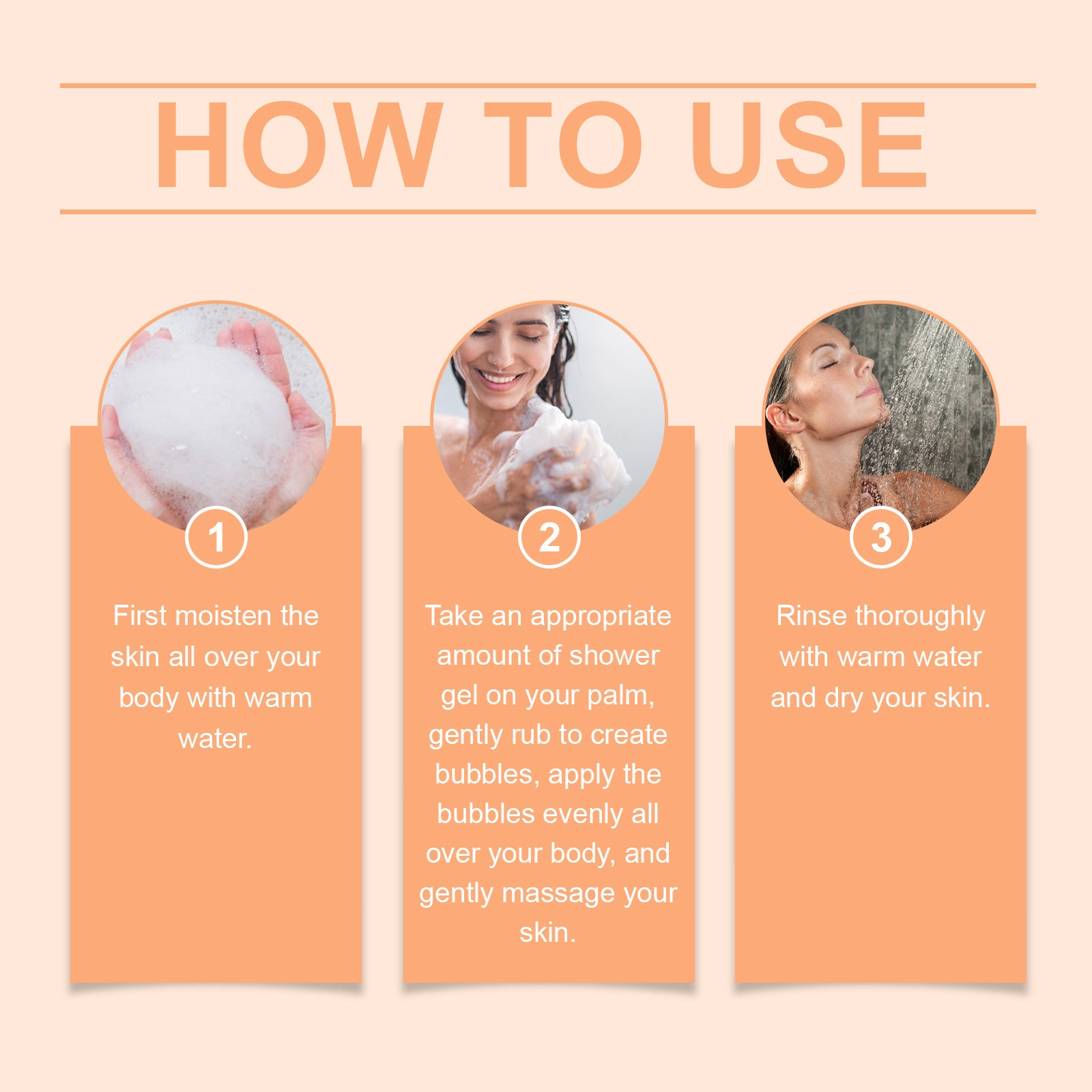 Gel douche à la papaye Blanchiment Lissant Nettoyage Éliminer la saleté Décoloration Pigmentation Mousse riche Arôme Durable Hydrater Rafraîchir Gel douche