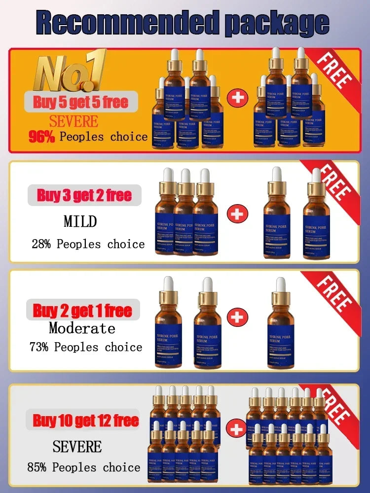 Sérum Resserrement Pores - Anti-Âge Rides Hydratant Éclaircissant - Secret Pores Parfaits