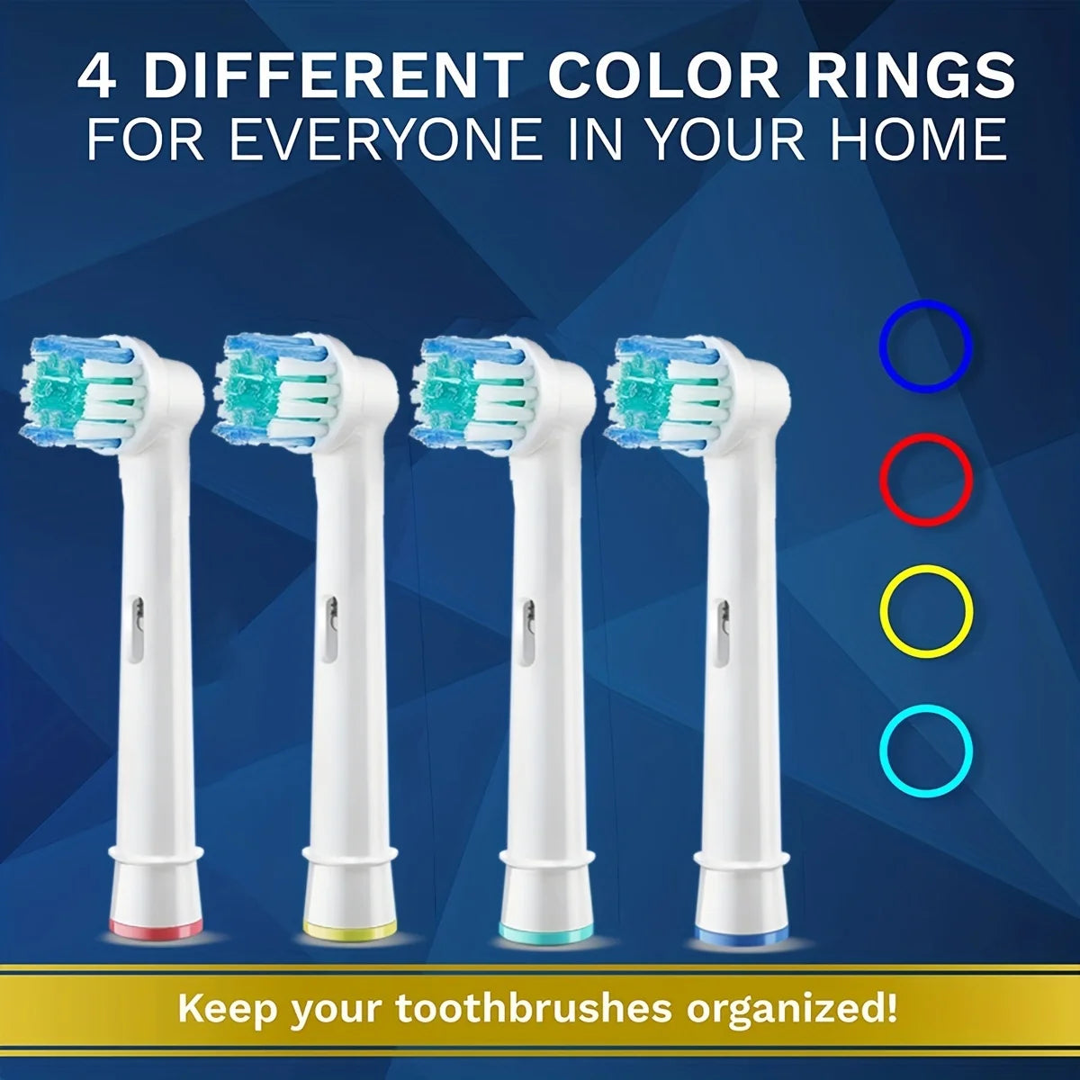 Têtes de Brosse à Dents de Remplacement Compatible Oral-B Braun - Lot de 4/12/16/20 Pièces Professionnelles