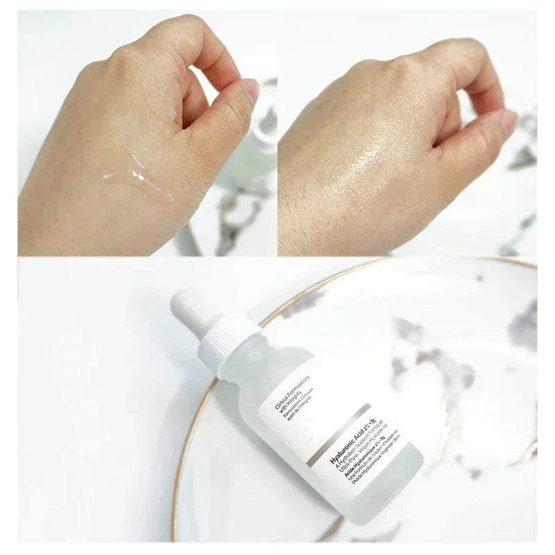 2% Acide hyaluronique + B5 Sérum hydratant nourrissant sec lisse visage soins de la peau pores rétrécissant sérums hydratants soins de la peau