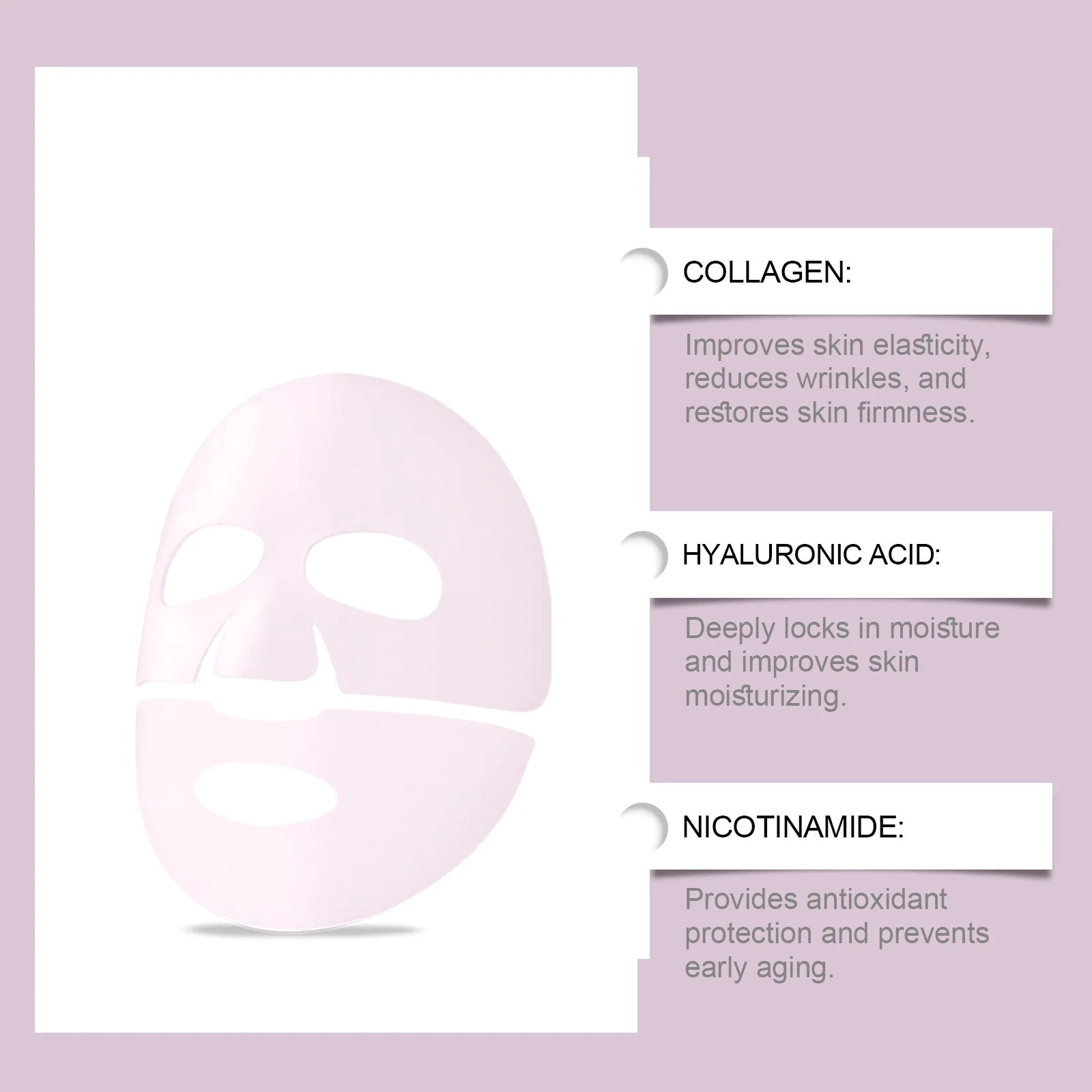 Masque Anti-Âge Collagène & Acide Hyaluronique