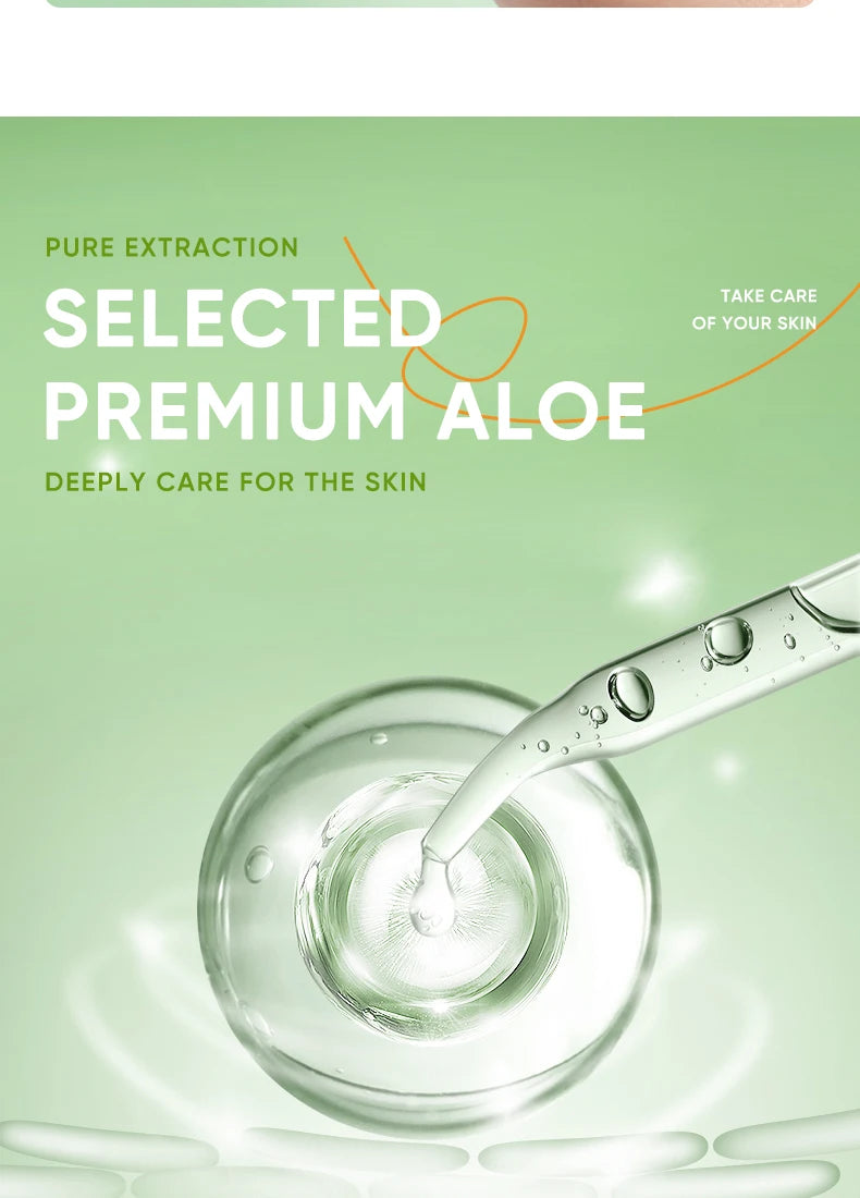 20pcs/box SADOER Aloe Vera Masques faciaux de sommeil Visage Hydratant Hydratant Blanchiment Anti-rides Masque Soins de la peau