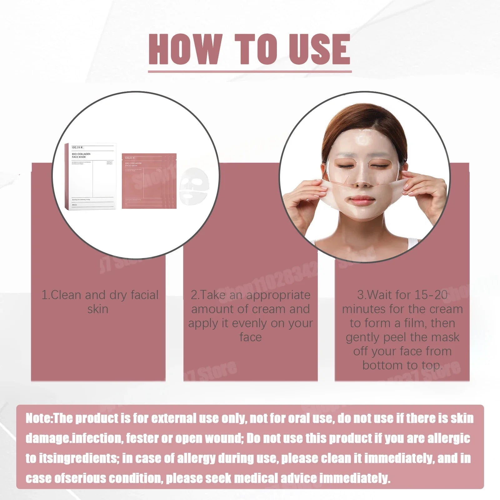 Masque Visage Bio-Collagène Hydratant Nuit