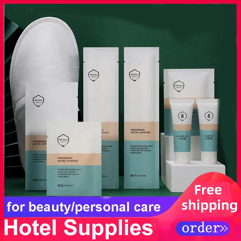 Kit Dentaire de Voyage - Brosse à Dents Dentifrice Rasoir - Fournitures Hôtel Voyage