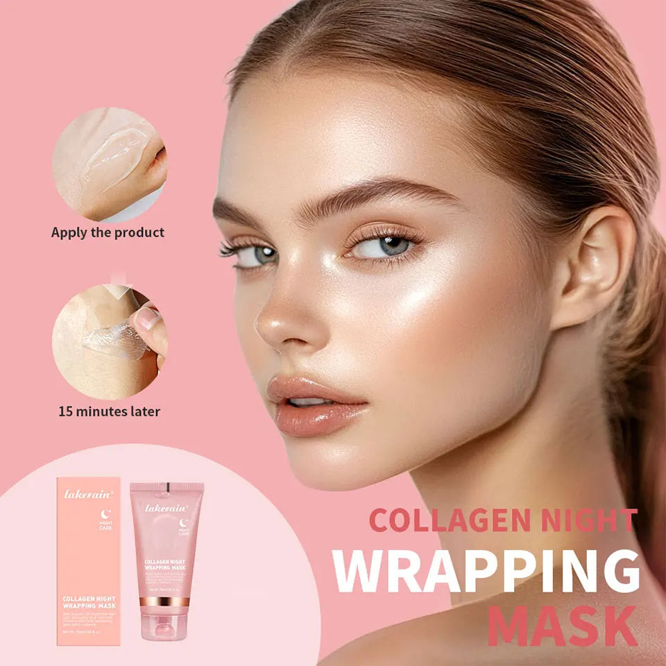 Collagen Peel-off Mask Jelly Night Wrapping Facial Mud Firming mask Daily Face Skincare Deep Cleaning Skin-Peeling Off Covers