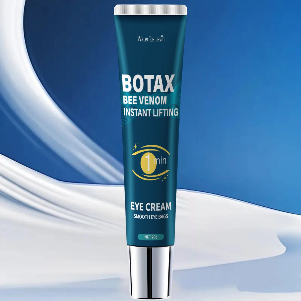 Gel raffermissant pour les yeux, estompe les ridules, contient de la caféine, du rétinol et de l’acide hyaluronique, hydrate et rafferrit la peau, sans alcool