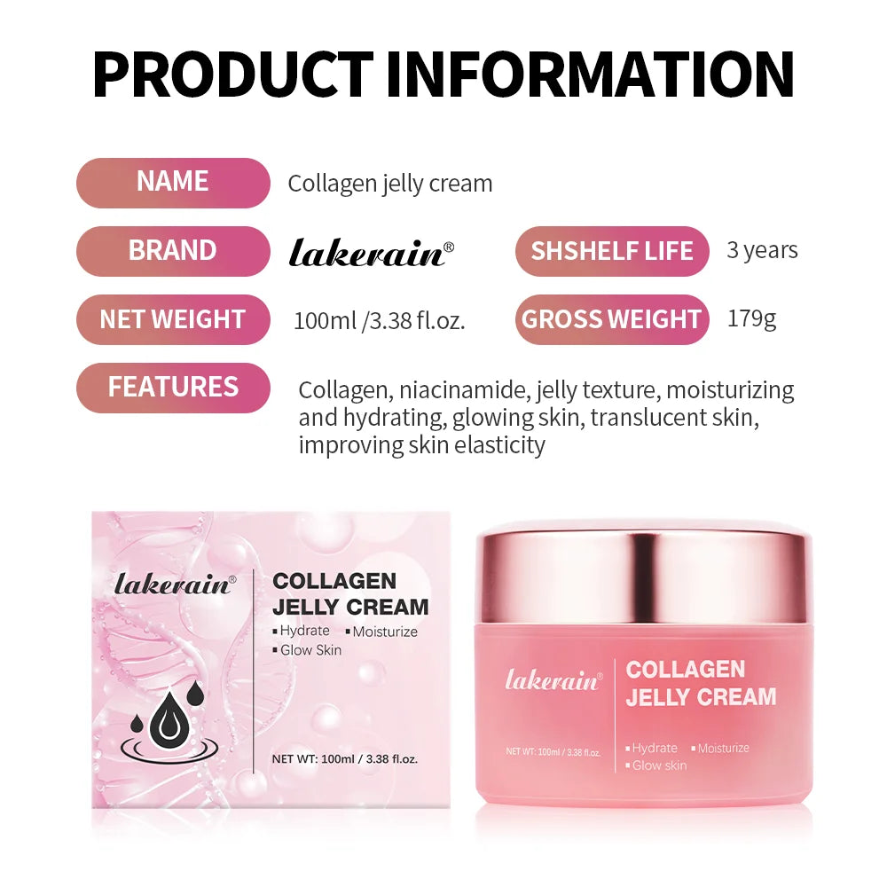 Crème Gelée Collagène Niacinamide - Hydratation Anti-Âge Raffermissant 100ml
