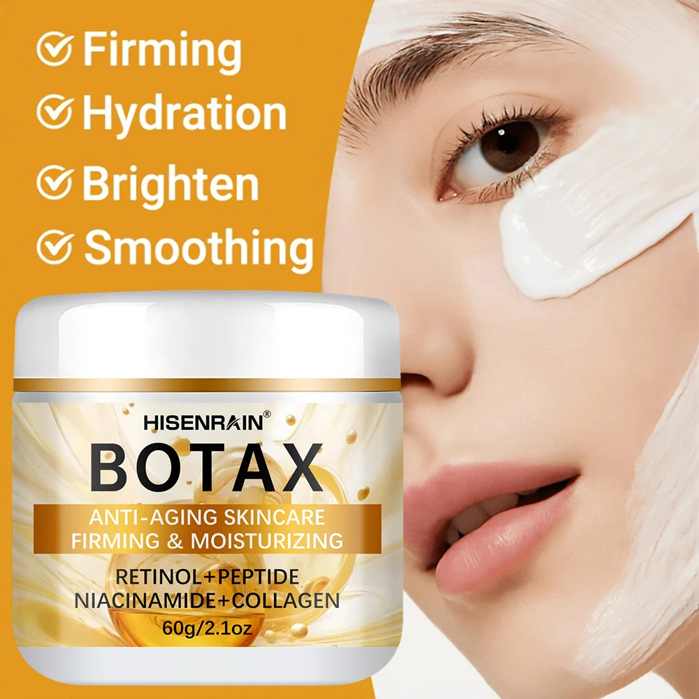 Crème Visage Anti-Âge HISENRAIN Effet Botax - Hydratation Profonde - Réparation Transitions Saisonnières - Soin Hiver