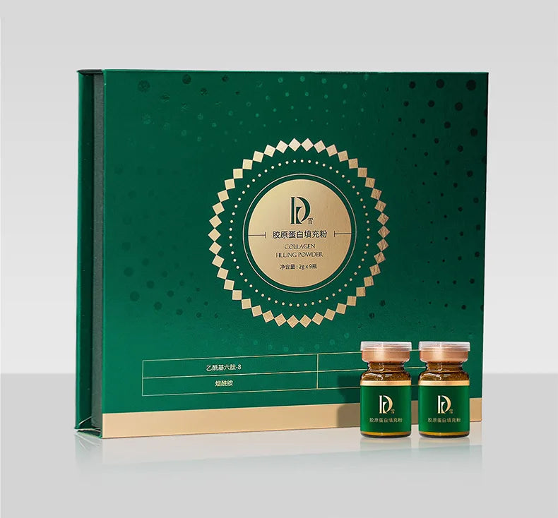 Essence d’acide hyaluronique Crème en poudre de collagène Réparation du visage Hydratant Ligne fine Lifting Raffermissant Soins de la peau éclaircissants