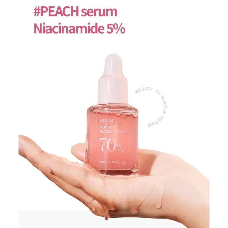 Anua Peach 70 sérum Niacinamide 30 ml, sérum hydratant pour le visage, amélioration de la peau, beauté nettoyante quotidienne, soins de la peau coréens