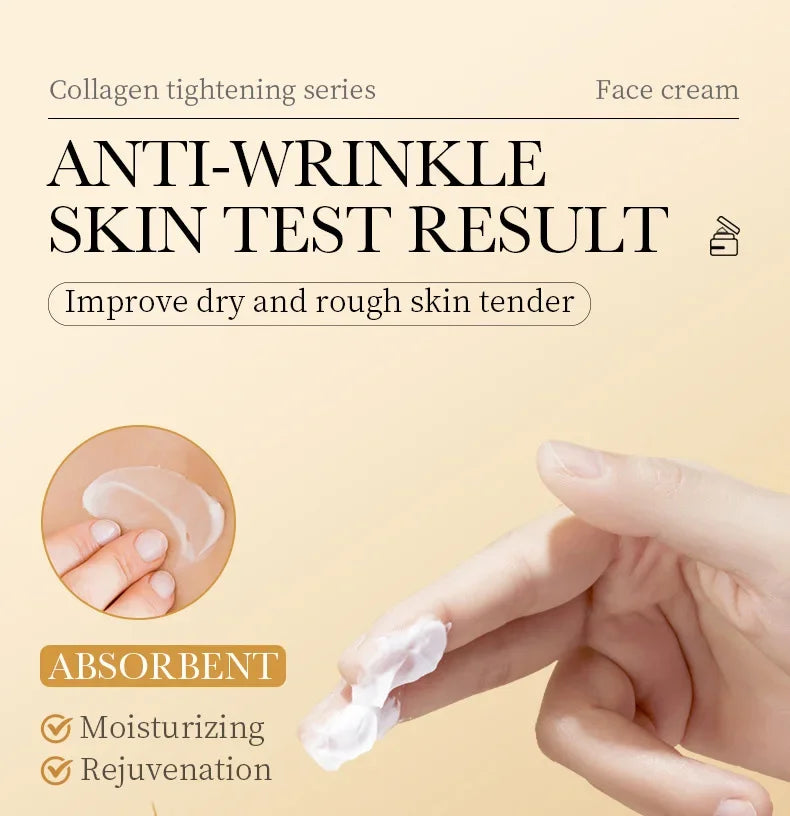 Crème Visage Raffermissante Collagène SADOER - Hydratante Nourrissante Beauté