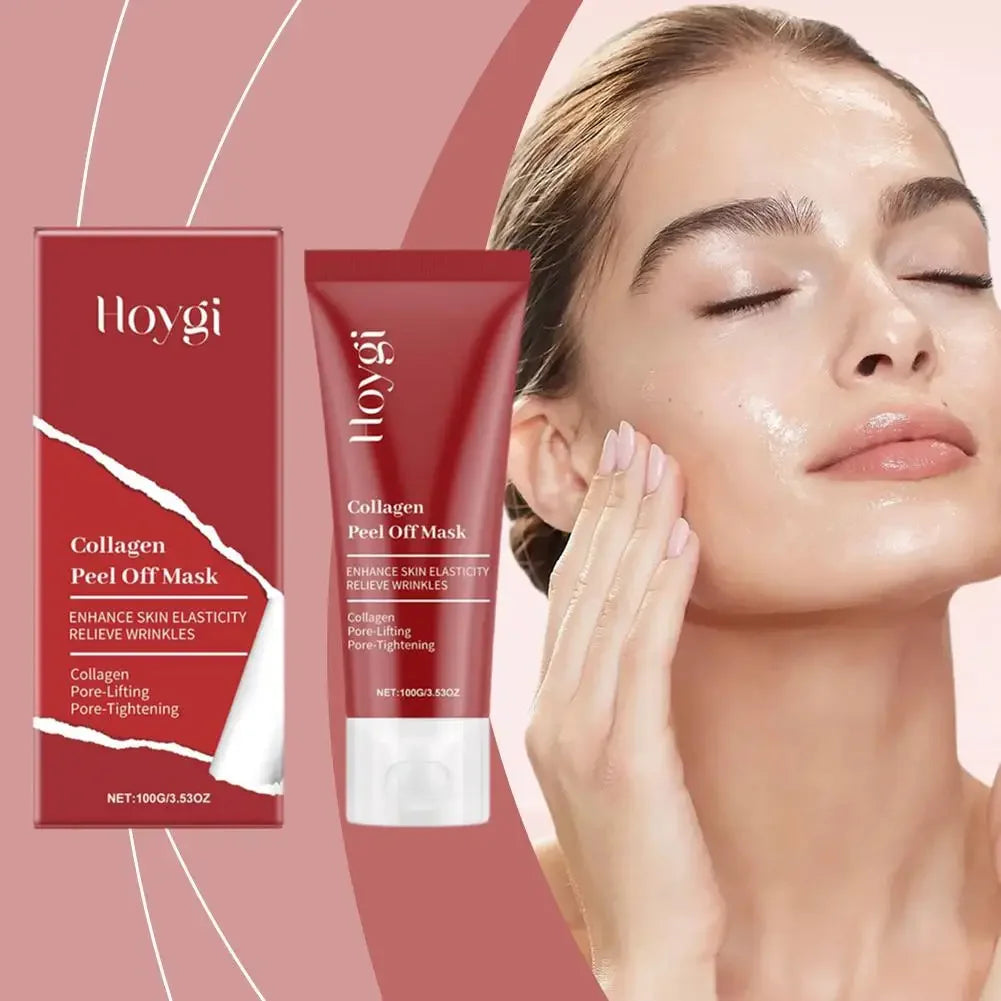 Collagen Peel Off Facial Mask Gently Cleansing Deeply Hydrating Moisturizing Face Mask Korean Skin Care Cream 75ml/100g