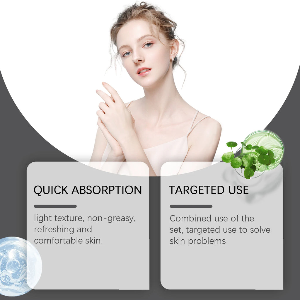 Coffret Cadeau Sérums Visage - Hydratant Anti-Rides Raffermissant Éclat