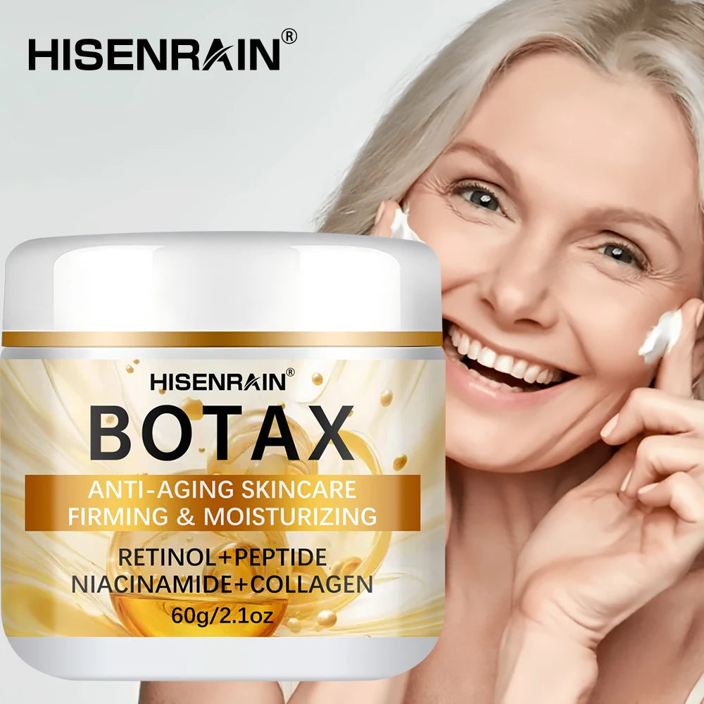Crème Visage Anti-Âge HISENRAIN Effet Botax - Hydratation Profonde - Réparation Transitions Saisonnières - Soin Hiver