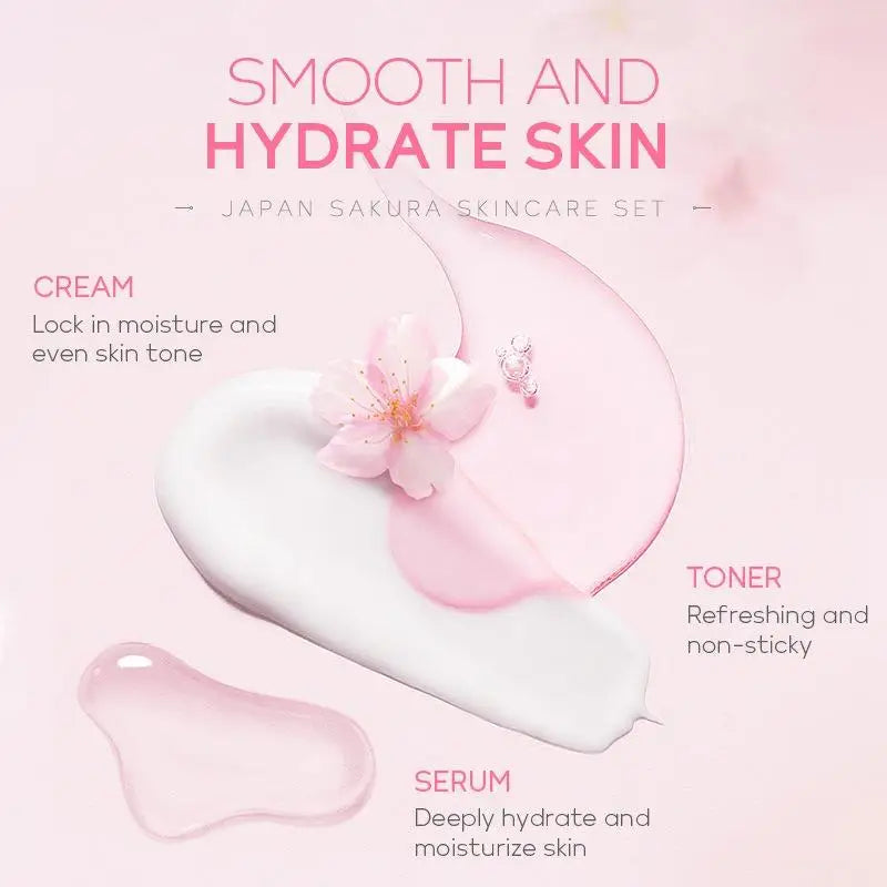Ensemble de soins de la peau Sakura, 29 pièces/ensemble Kit de soins de la peau de nettoyage en profondeur et hydratant, produit de soin de la peau du visage pour femmes et filles