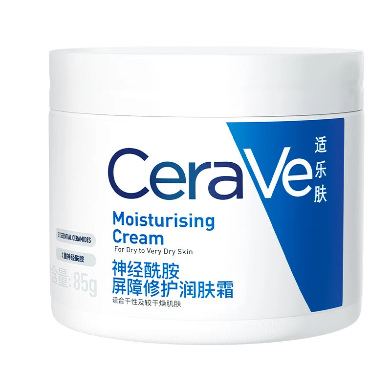 CeraVe Crème Hydratante 85g avec Acide Hyaluronique et Céramides Visage et Corps Peau Sèche Sans Huile