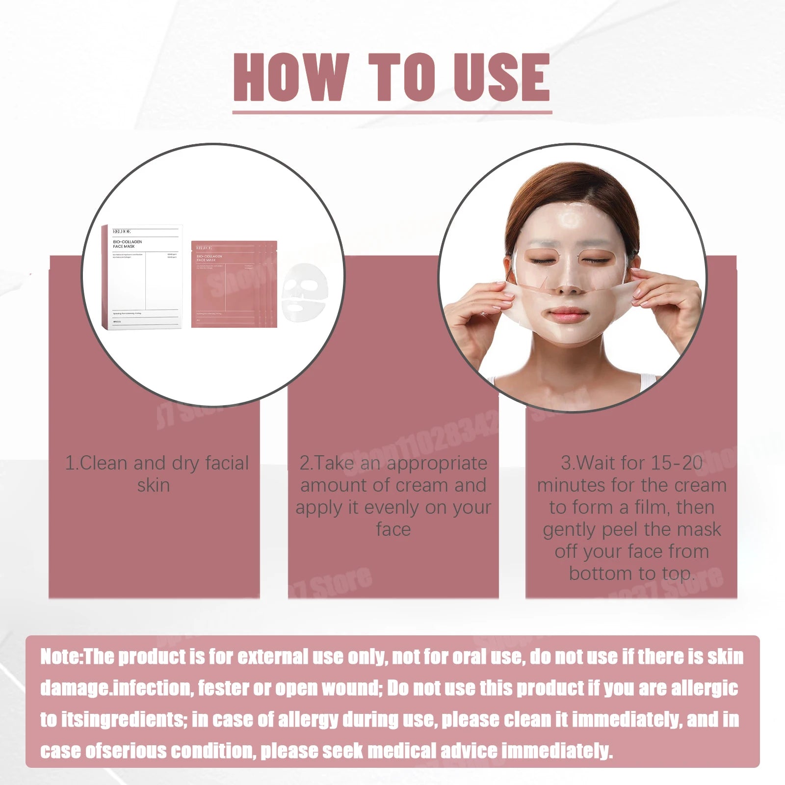 Masque Visage Bio-Collagène Hydratant Nuit