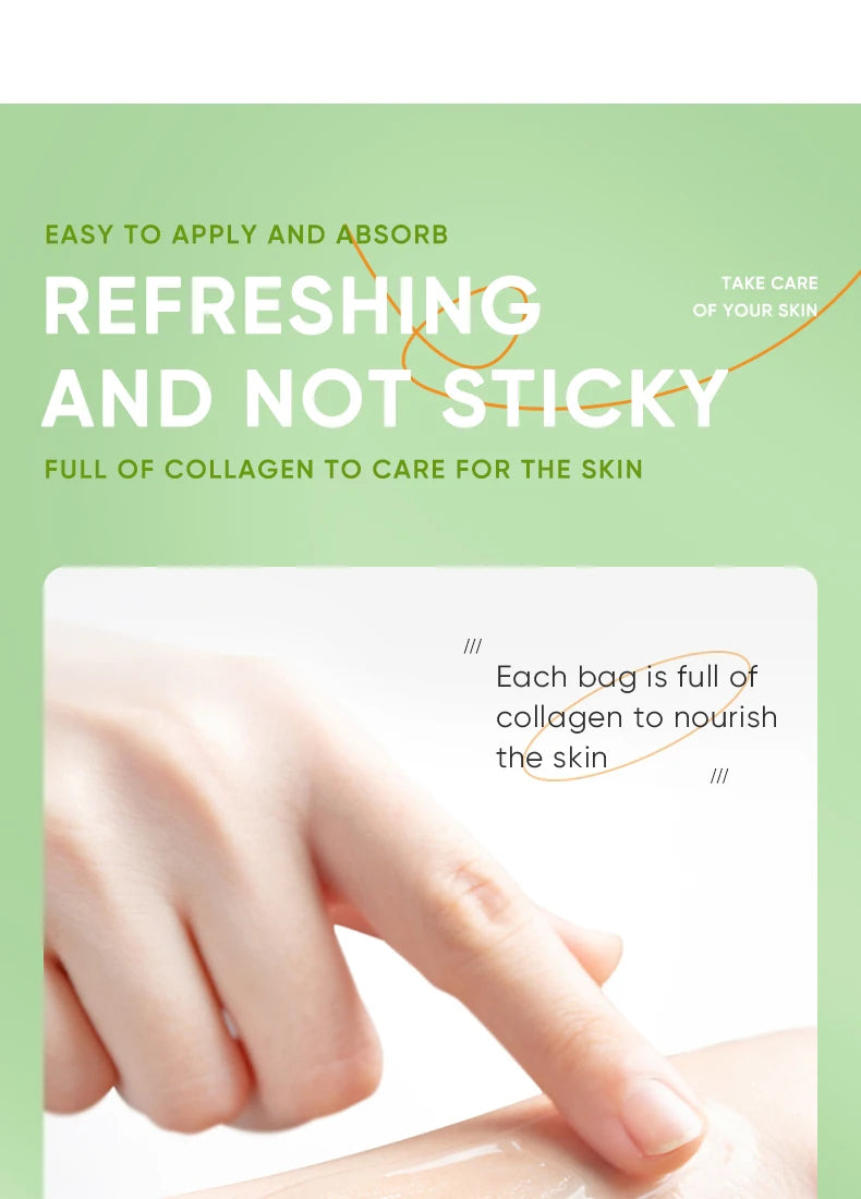 20pcs/box SADOER Aloe Vera Masques faciaux de sommeil Visage Hydratant Hydratant Blanchiment Anti-rides Masque Soins de la peau