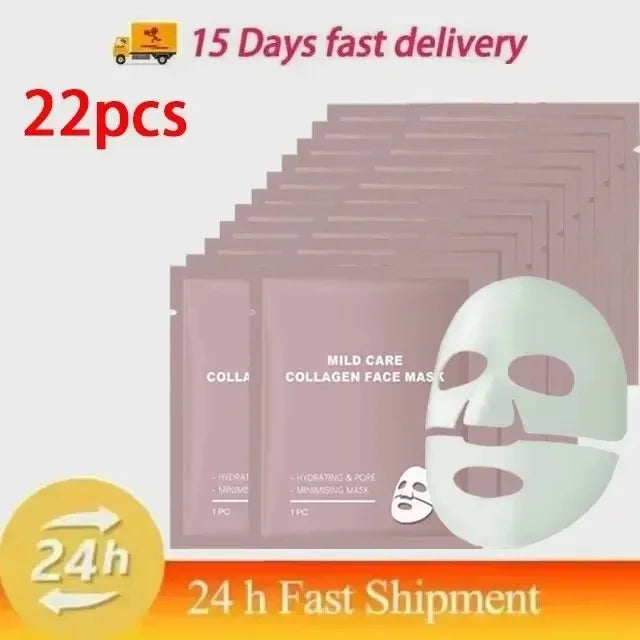 Masque Bio-Collagène Lot 22 Pièces Économique