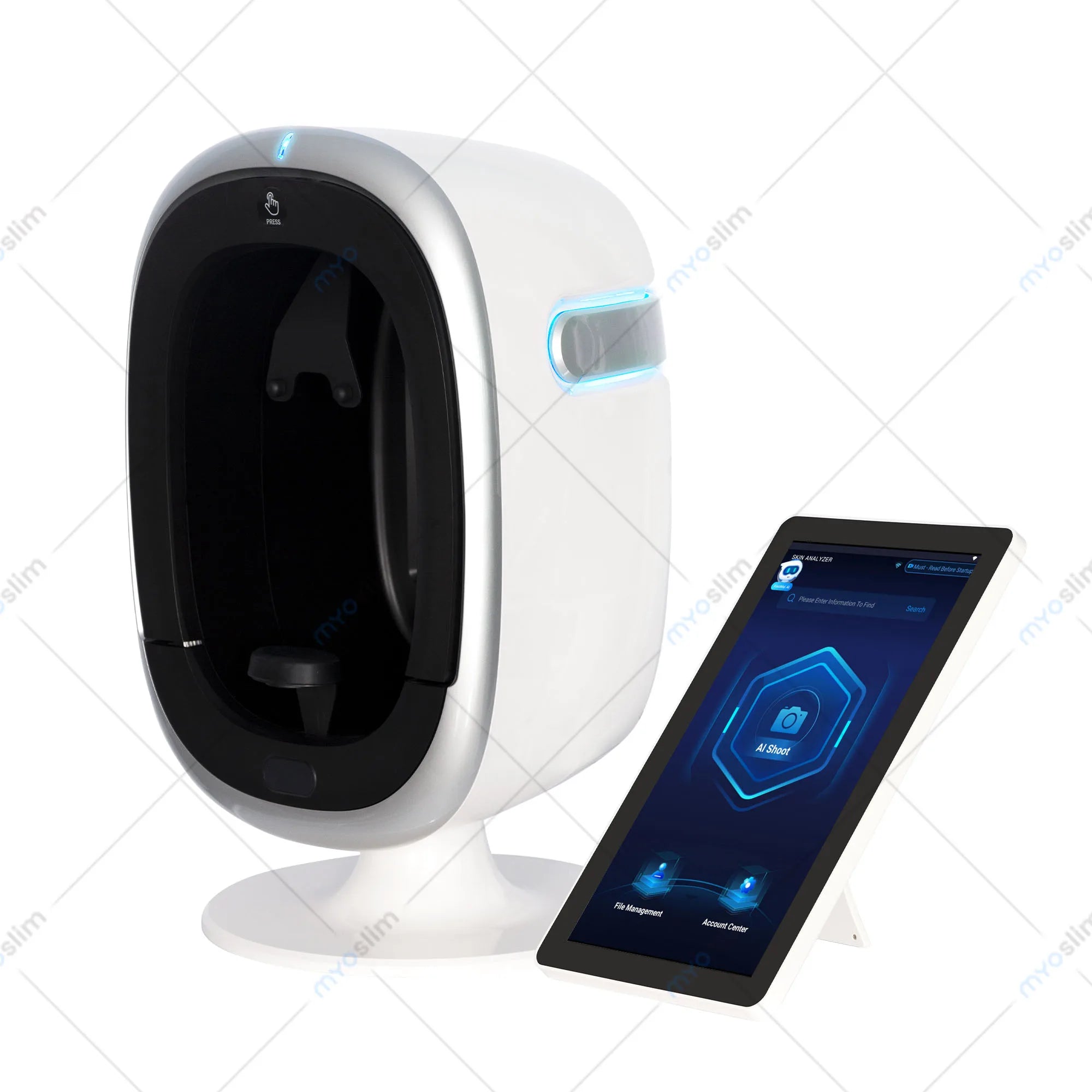 Desktop AI Technology Facial Scanner Device Skin Diagnostics Analyzer Facial Tester Magic Face Skin Analysis Machine