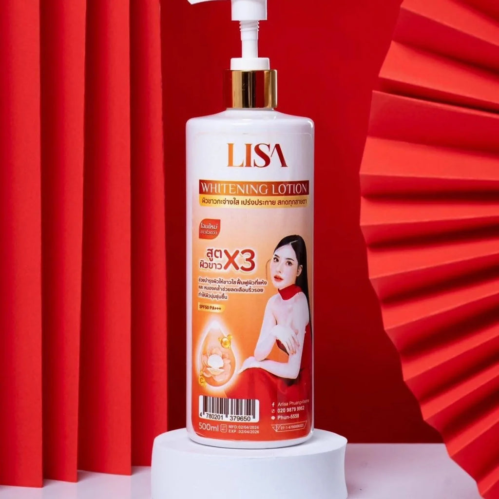 250ML/500M Thailand LISA Collagen Body Whites Élimine les taches brunes, éclaircit les taches, hydrate la peau ferme Blanc brillant lisse
