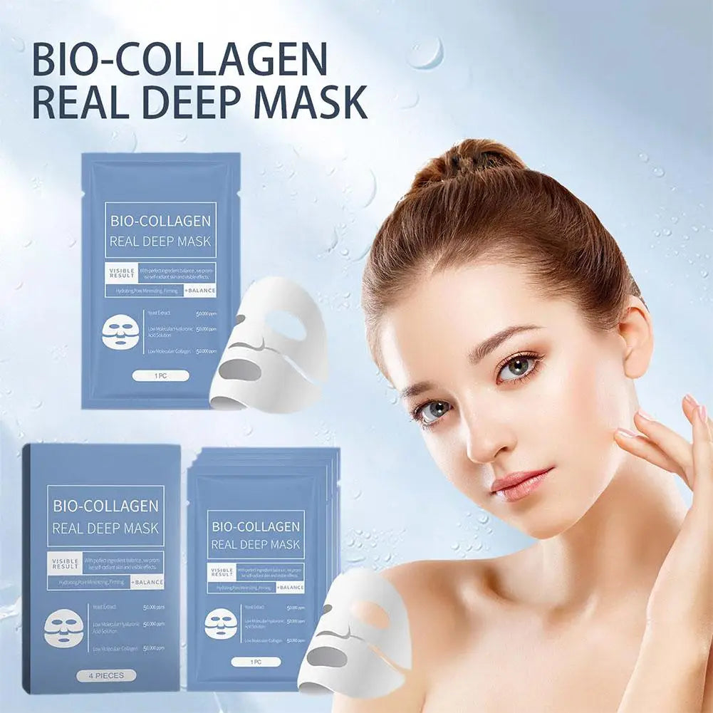 Masque Visage Bio Collagène - Resserrement Pores Hydratation Profonde Nuit