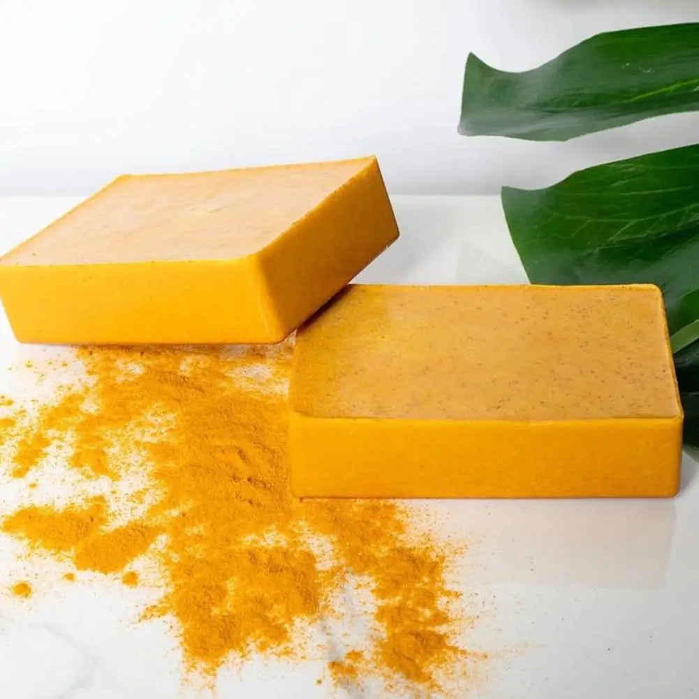 Savon Artisanal 100g Curcuma Citron Acide Kojique - Nettoyage Profond Visage Corps