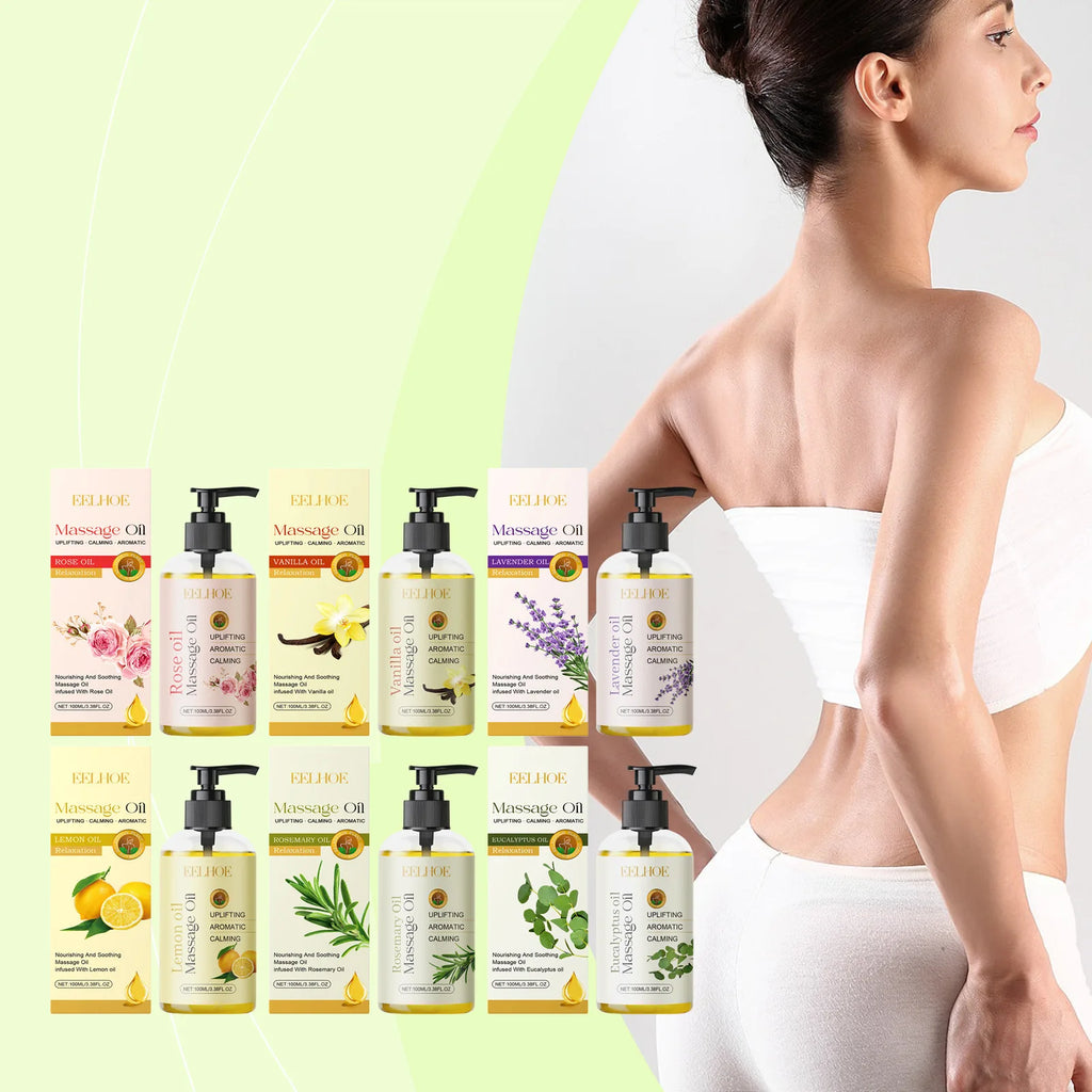 Huile Corporelle Relaxante - Massage Anti-Douleurs Musculaires Raffermissante