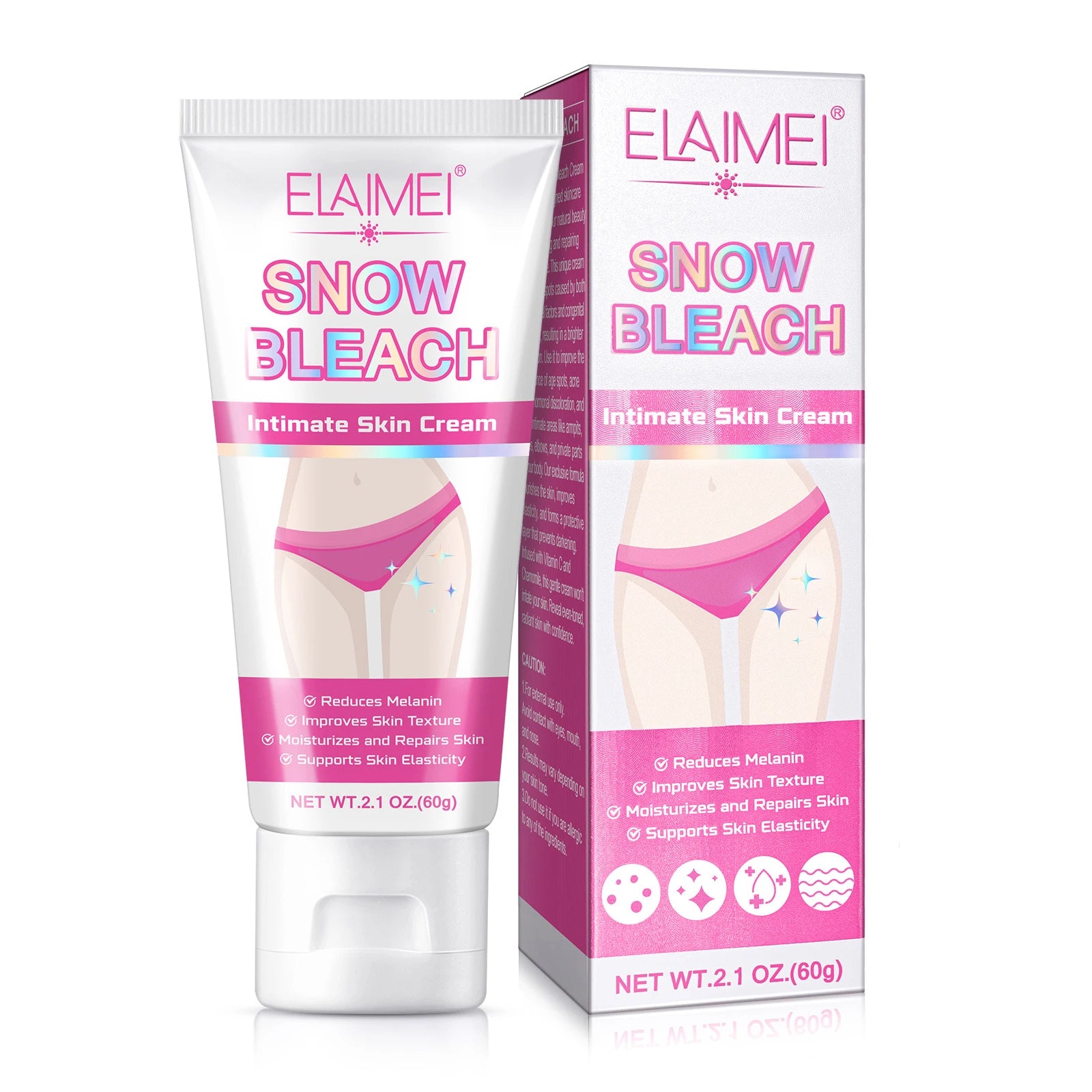 Crème Éclaircissante Corps Zones Intimes Visage Poitrine Genoux Coudes Mains Aisselles Hydratante