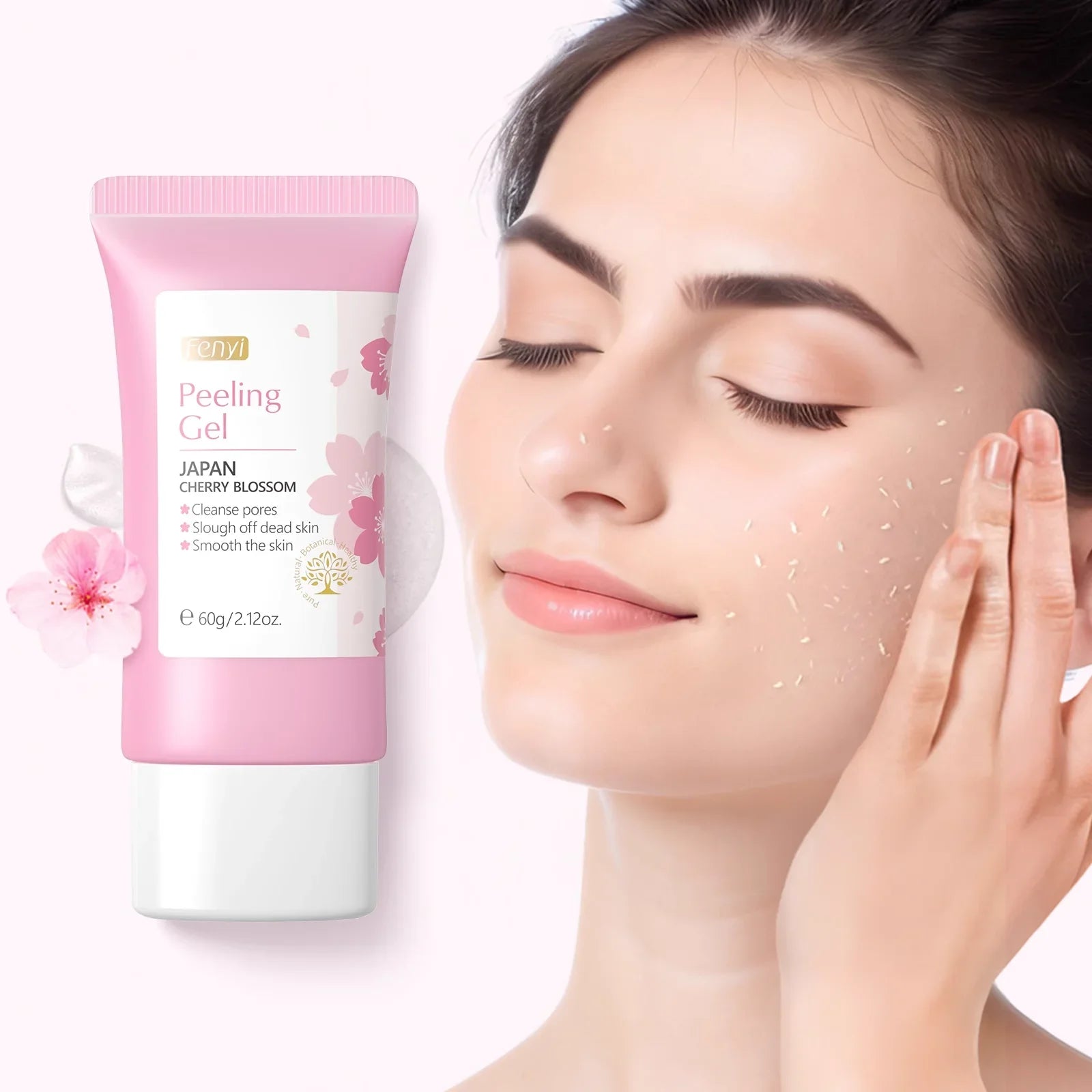 Sakura visage nettoyage en profondeur Gel exfoliant soins de la peau blanchissant hydratant réparation gommage du visage soins de la peau 60g