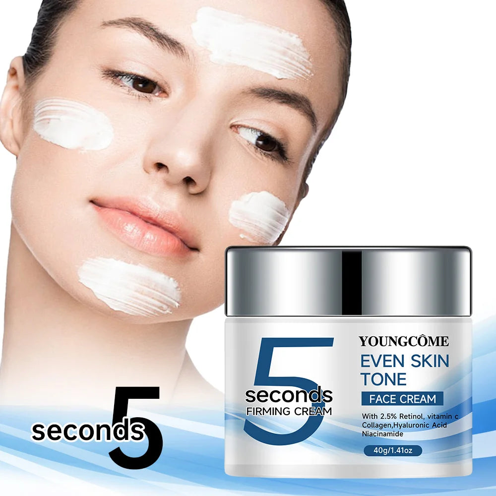 Crème Visage 5 Secondes - Lissante Raffermissante Anti-Poches Anti-Âge