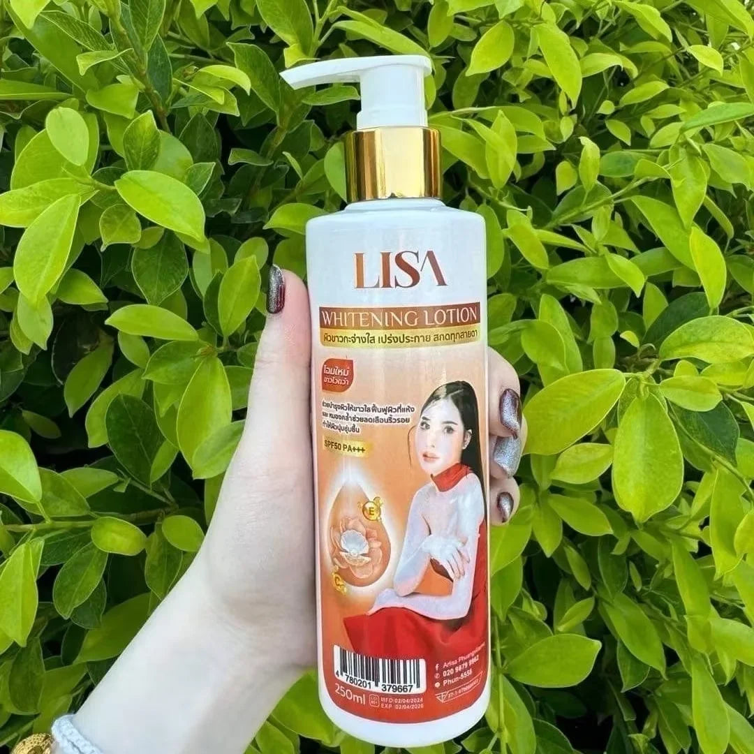 250ML/500M Thailand LISA Collagen Body Whites Élimine les taches brunes, éclaircit les taches, hydrate la peau ferme Blanc brillant lisse