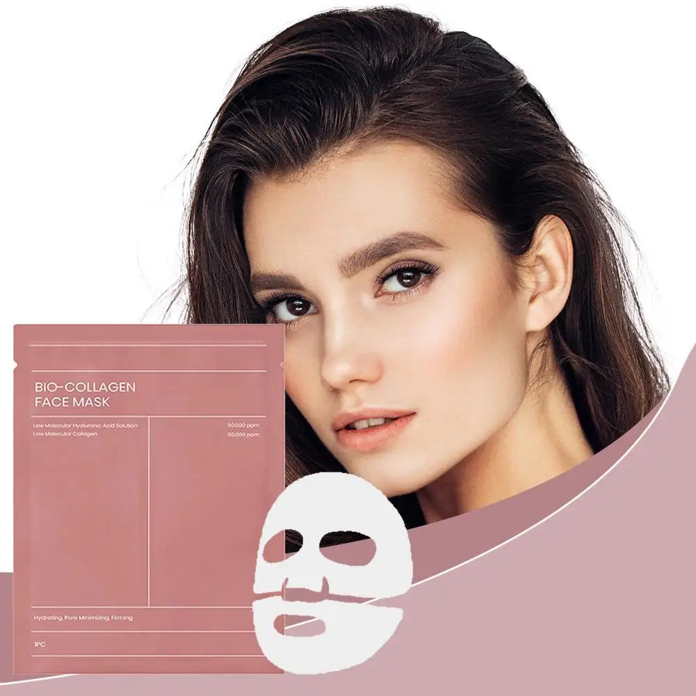 Masque Visage Bio Collagène - Hydratation Nuit Rafraîchissant Illuminant