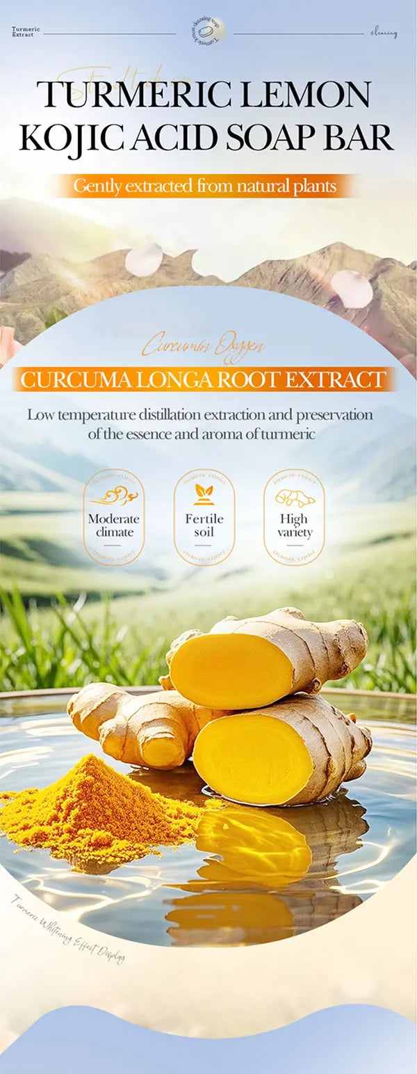 Savon à l’huile essentielle de citron à l’acide kojique, savon à particules givré, savon exfoliant physique fait à la main