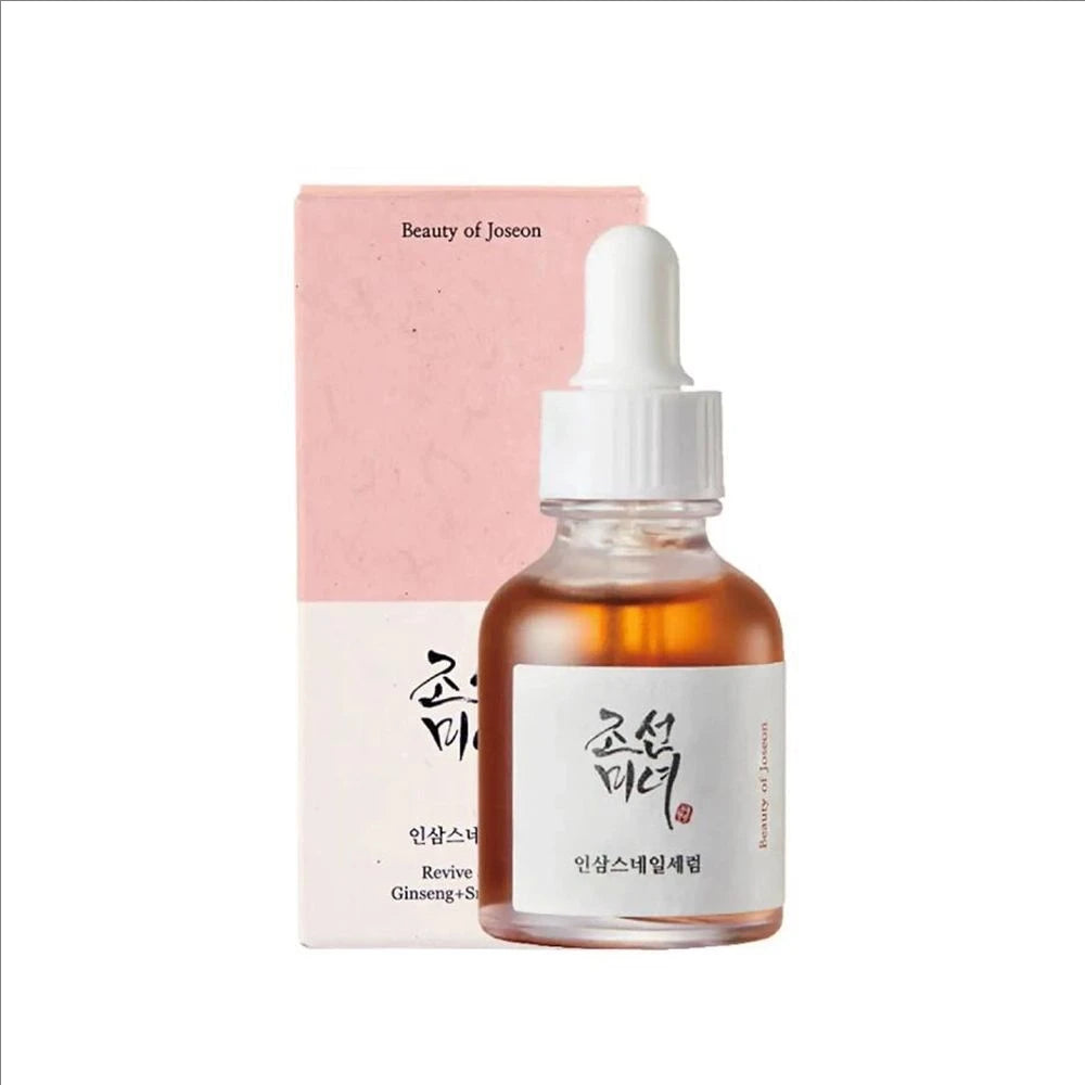 Coréen visage hydratant apaisant revive lueur sérum profond thé vert panthénol Propolis Niacinamide Ginseng escargot Mucin riz peau