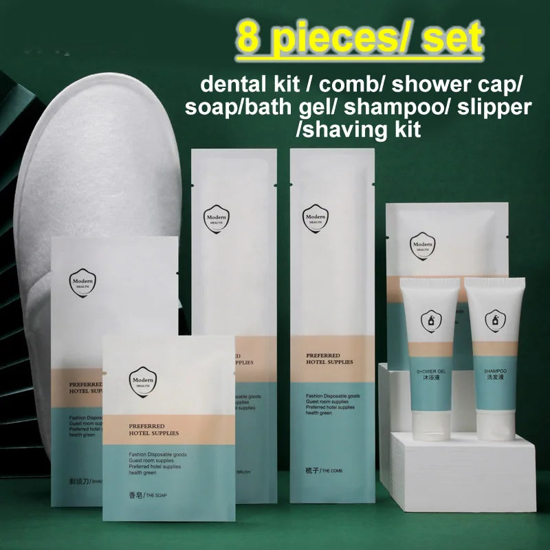 Kit Dentaire de Voyage - Brosse à Dents Dentifrice Rasoir - Fournitures Hôtel Voyage
