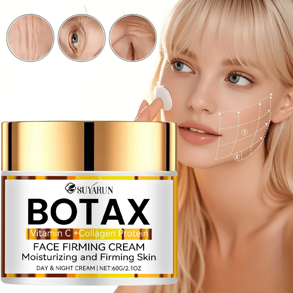 Crème visage anti-âge professionnelle Botax SUYARUN | Formule de réduction des rides et de resserrement de la peau | Ingrédients naturels.