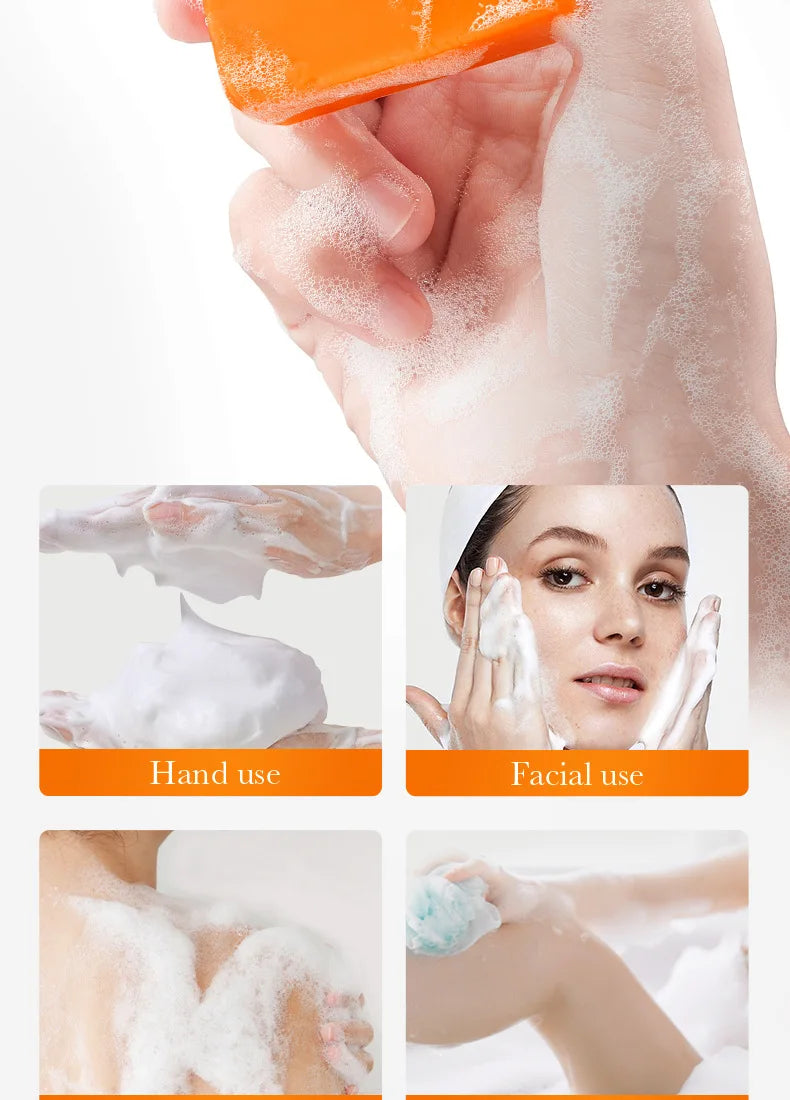 Savon Artisanal Éclaircissant Acide Kojique - Nettoyage Profond Hydratant Huile Essentielle Doux