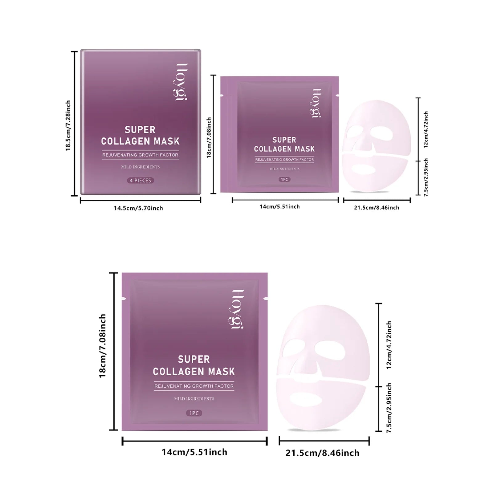 Masque Anti-Âge Collagène & Acide Hyaluronique