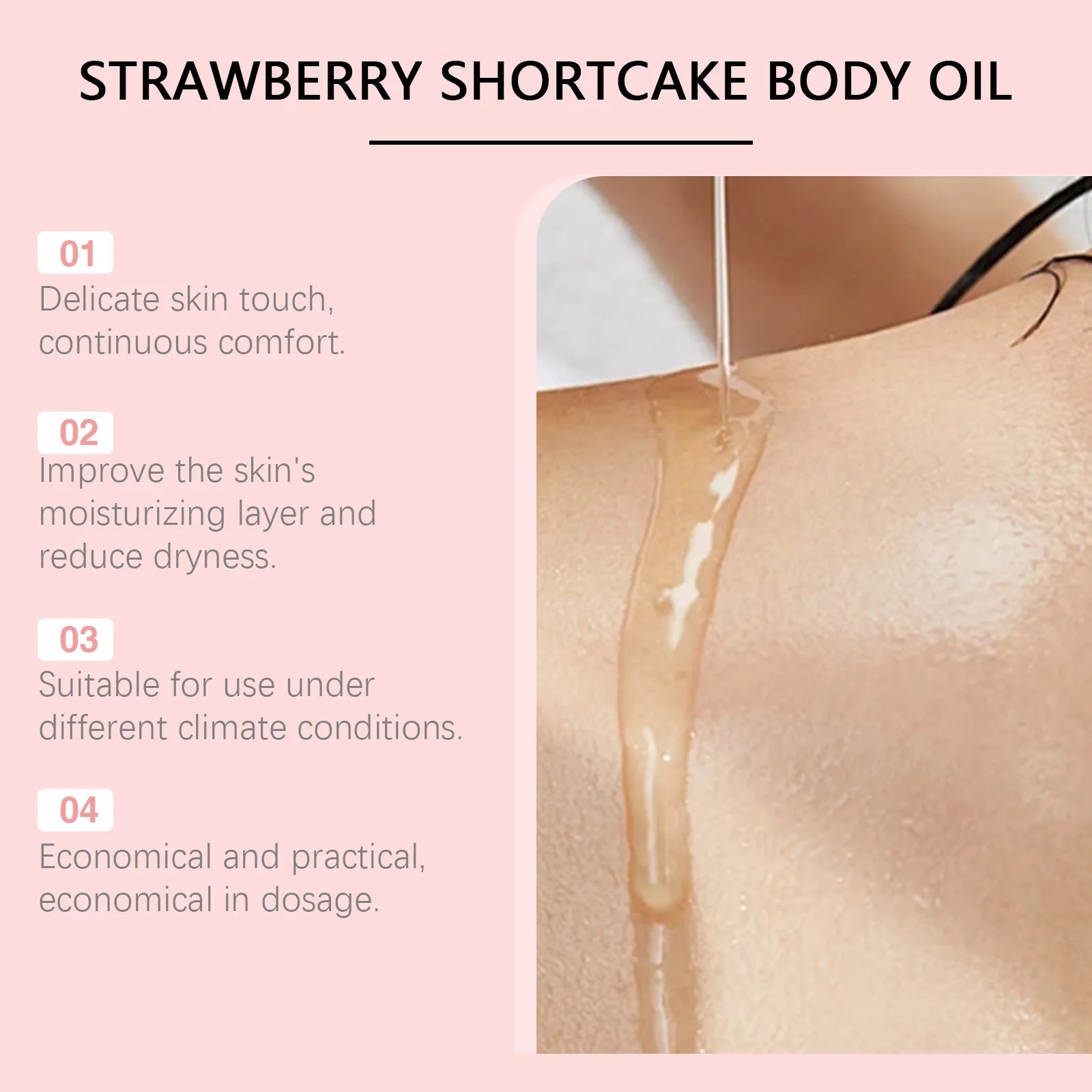 Huile Corporelle Vanille Chaude - Hydratante Nourrissante Anti-Sécheresse Spa