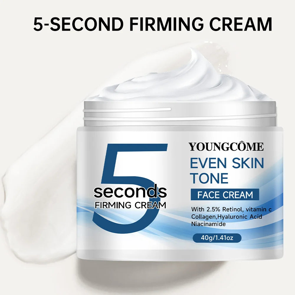 Crème Visage 5 Secondes - Lissante Raffermissante Anti-Poches Anti-Âge