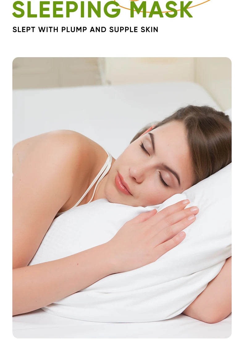 20pcs/box SADOER Aloe Vera Masques faciaux de sommeil Visage Hydratant Hydratant Blanchiment Anti-rides Masque Soins de la peau