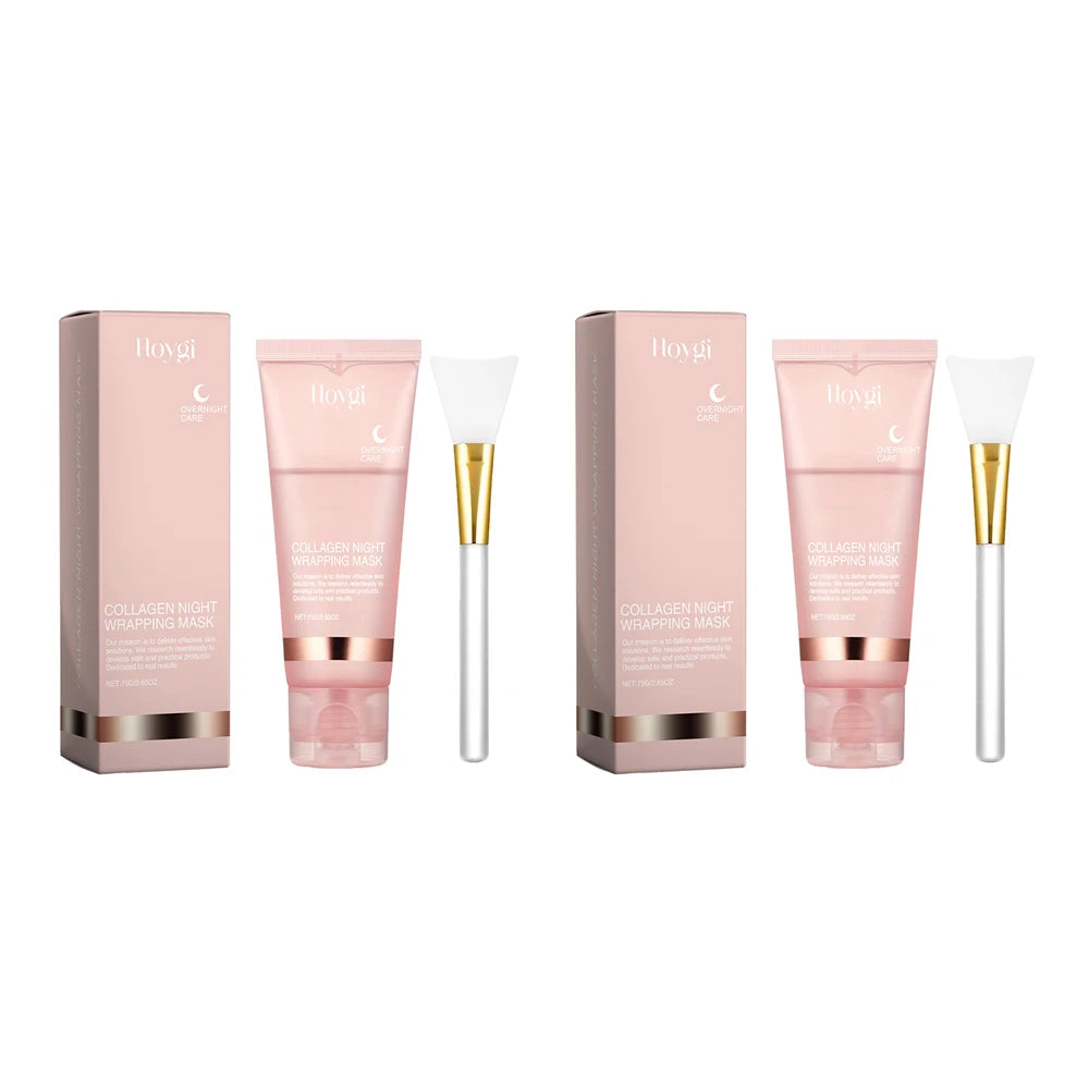 Masque Collagène Nuit 75g - Raffermissant Éclat - Hydratation & Rajeunissement