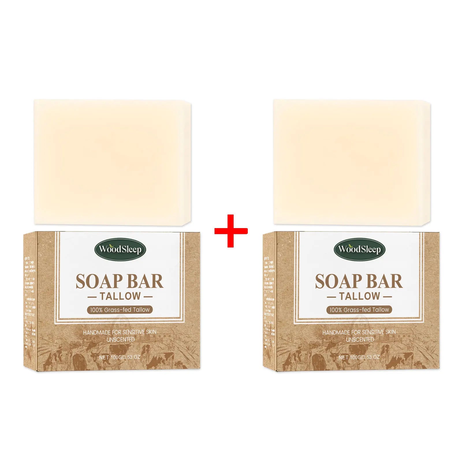 Savon Suif Nettoyage Profond - Contrôle Sébum Réduit Points Noirs Éclaircit Hydrate Améliore Teint Terne