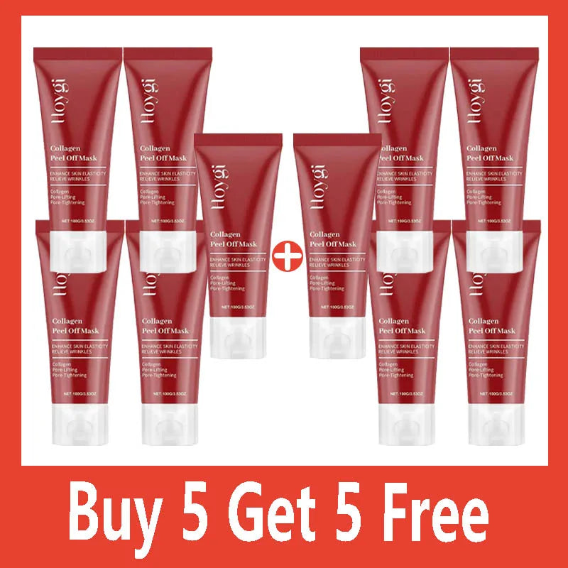 Collagen Peel Off Facial Mask Gently Cleansing Deeply Hydrating Moisturizing Face Mask Korean Skin Care Cream 75ml/100g