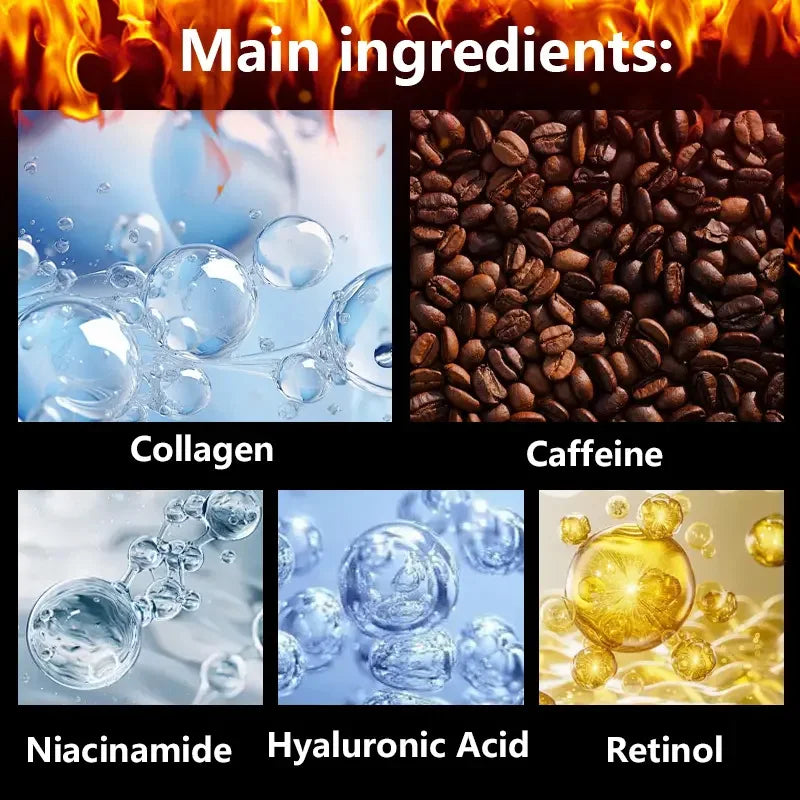 60g Caffeine Hot Massage Cream - Deeply Nourishing and Firming Moisturizer for Face and Body, Ideal for Post-Workout, Enhances Moisturizing System, Moisturizing Cream