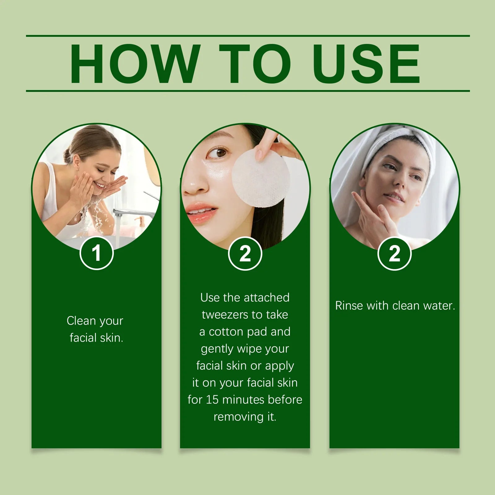 Cotons Démaquillants Niacinamide - Réduit Teint Terne Éclaircit Ridules Élasticité Hydratant Masque Visage