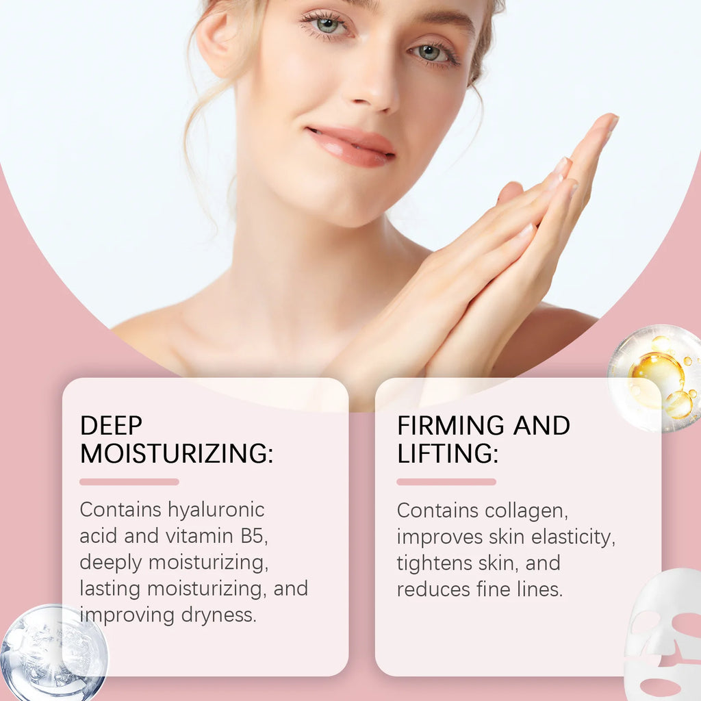 Masque Anti-Âge Collagène & Acide Hyaluronique